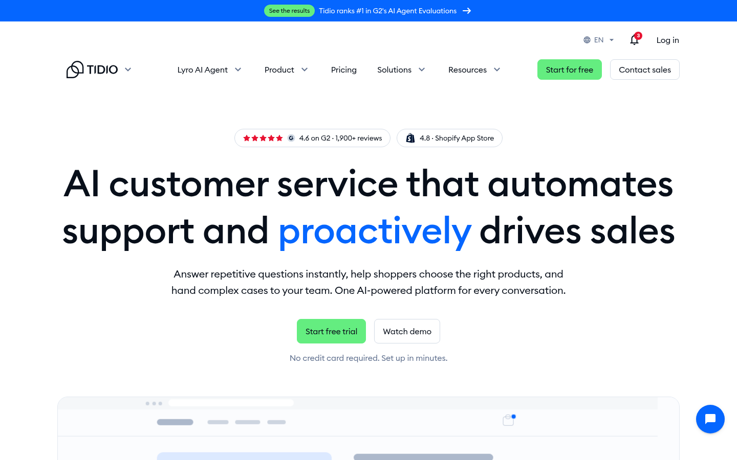 Homepage of the website, as captured