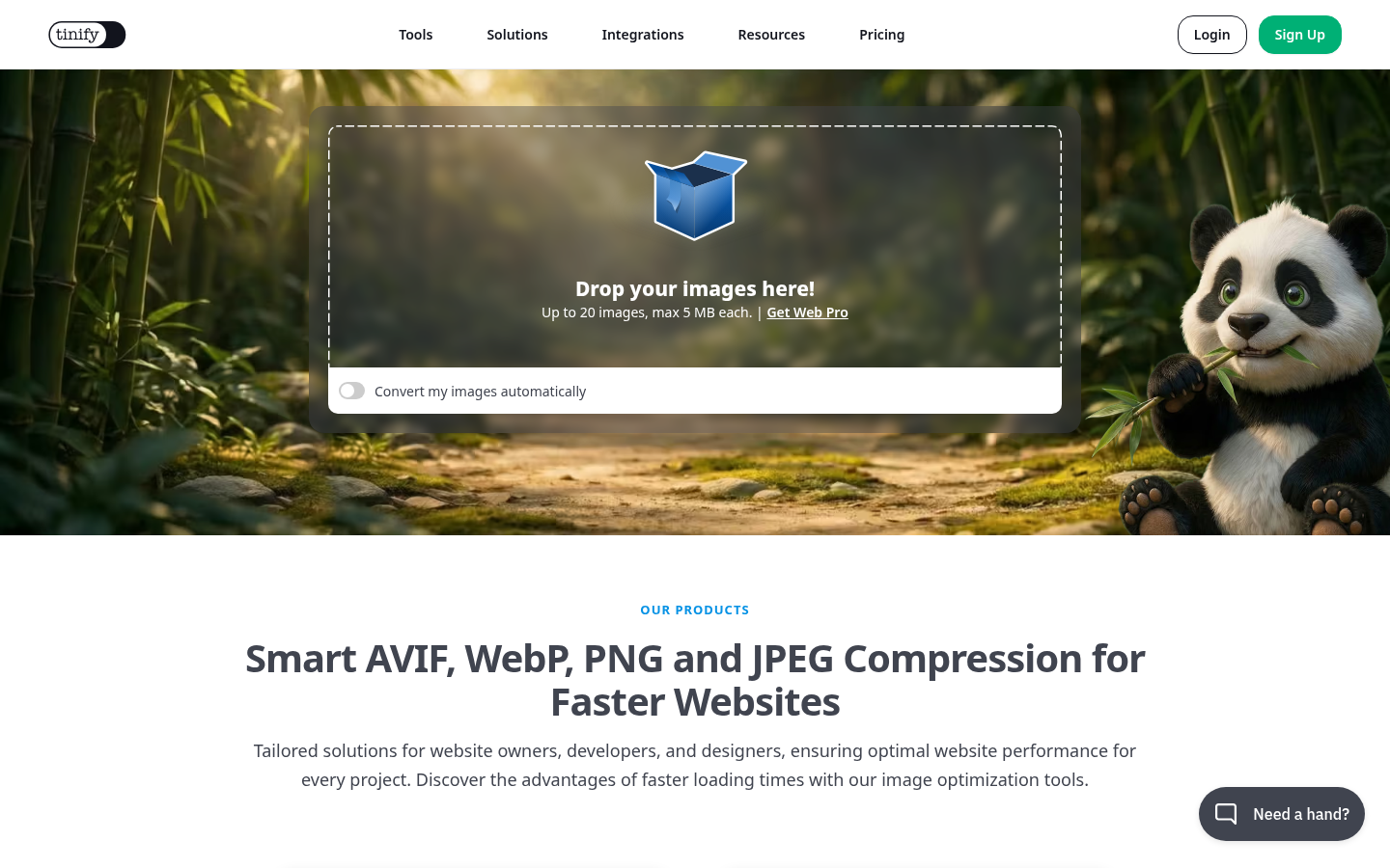 Homepage of the website, as captured