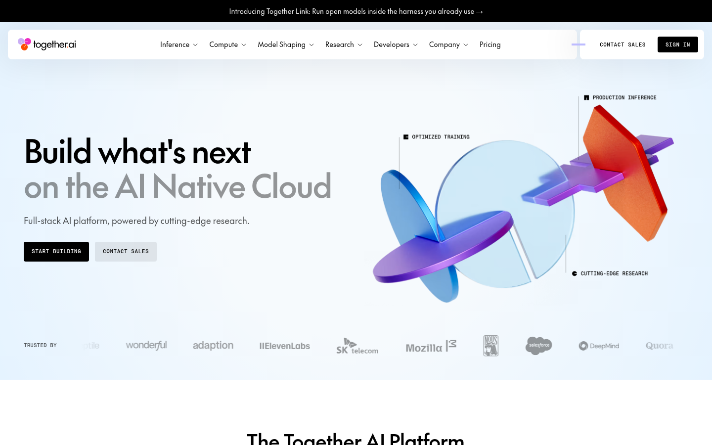 Homepage of the website, as captured