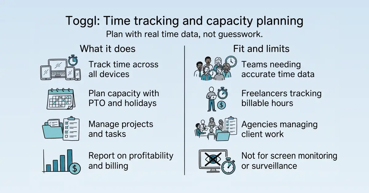 Toggl at a glance