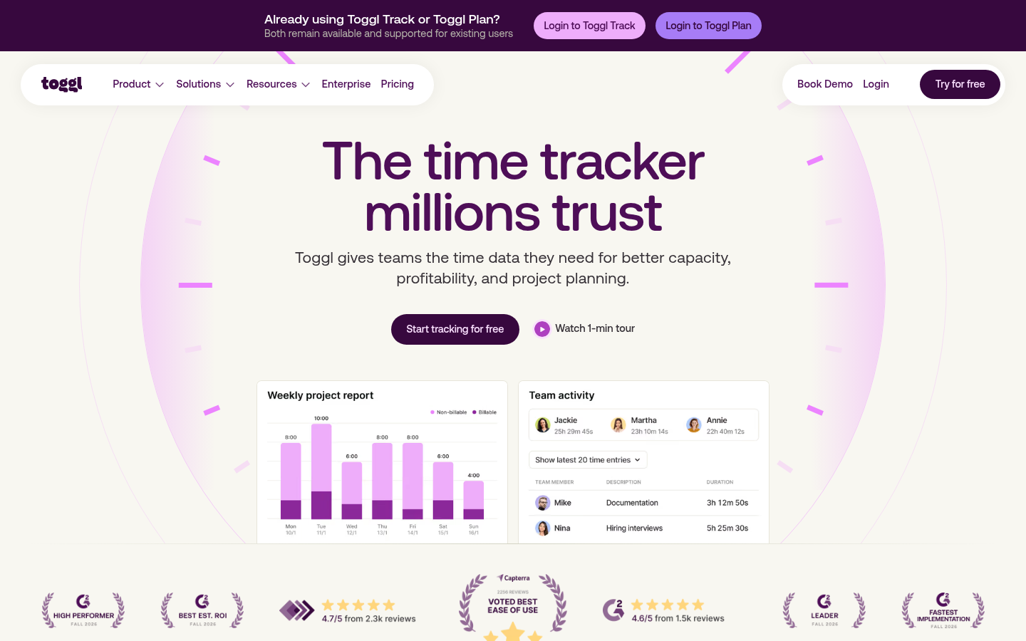 Homepage of the website, as captured