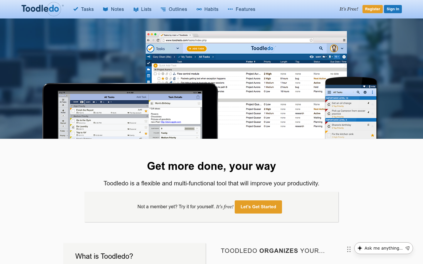 Homepage of the website, as captured