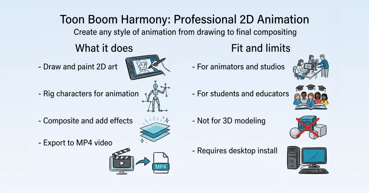 Toon Boom Harmony at a glance