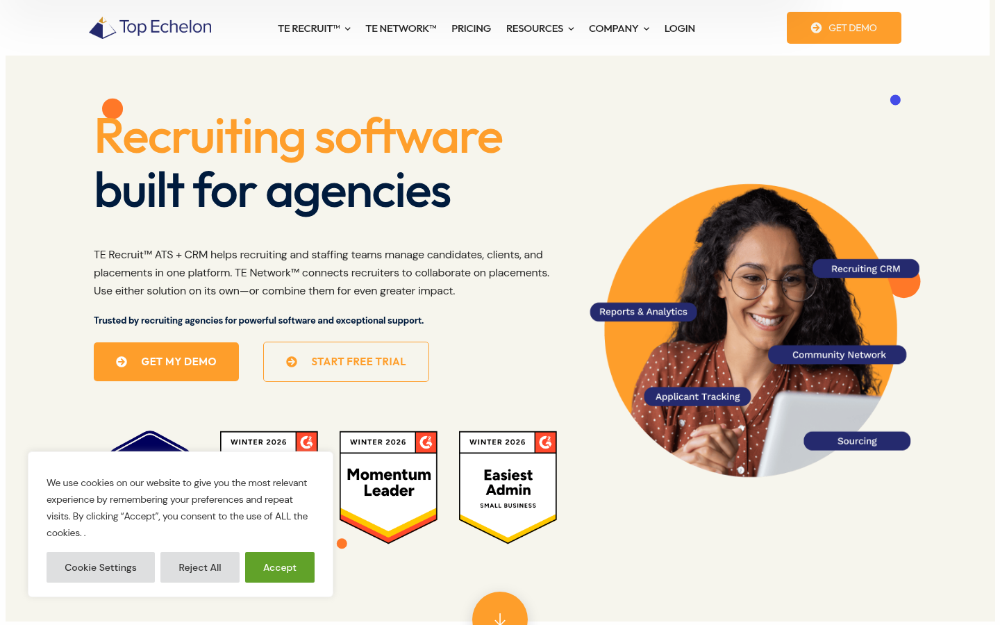 Homepage of the website, as captured
