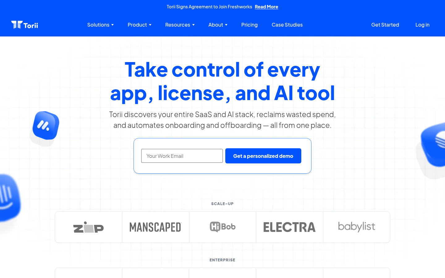 Homepage of the website, as captured