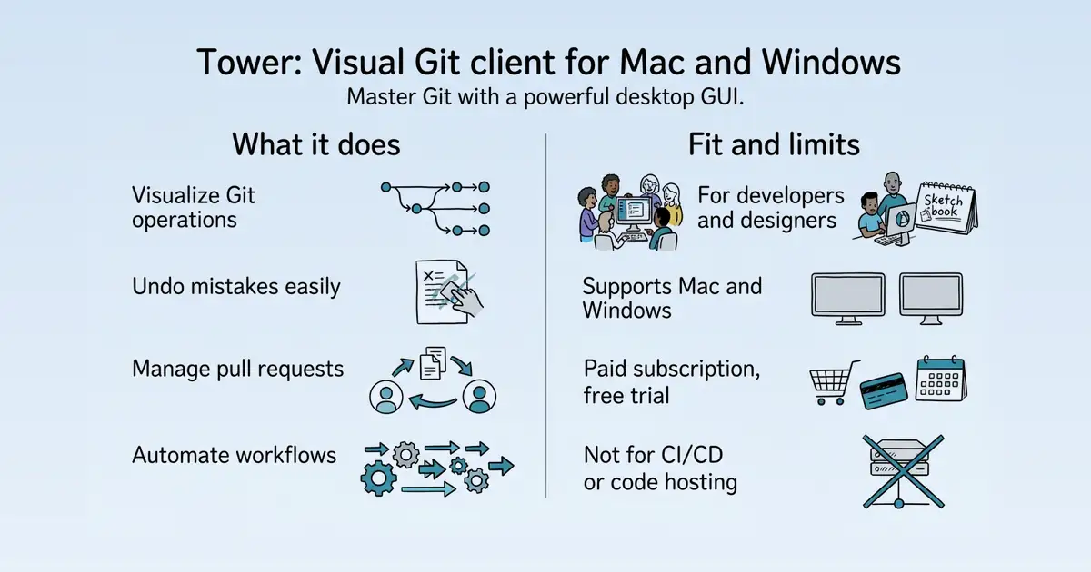 Tower Git Client at a glance