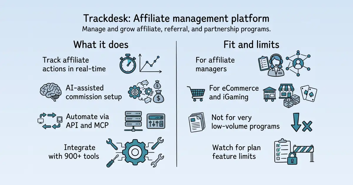 Trackdesk at a glance