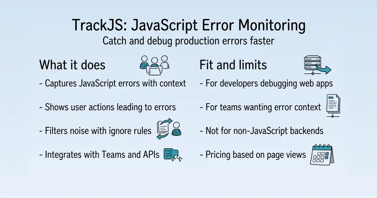 TrackJS at a glance