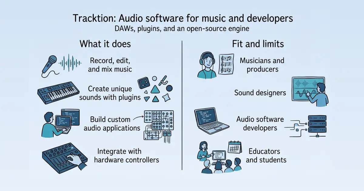 Tracktion Software at a glance