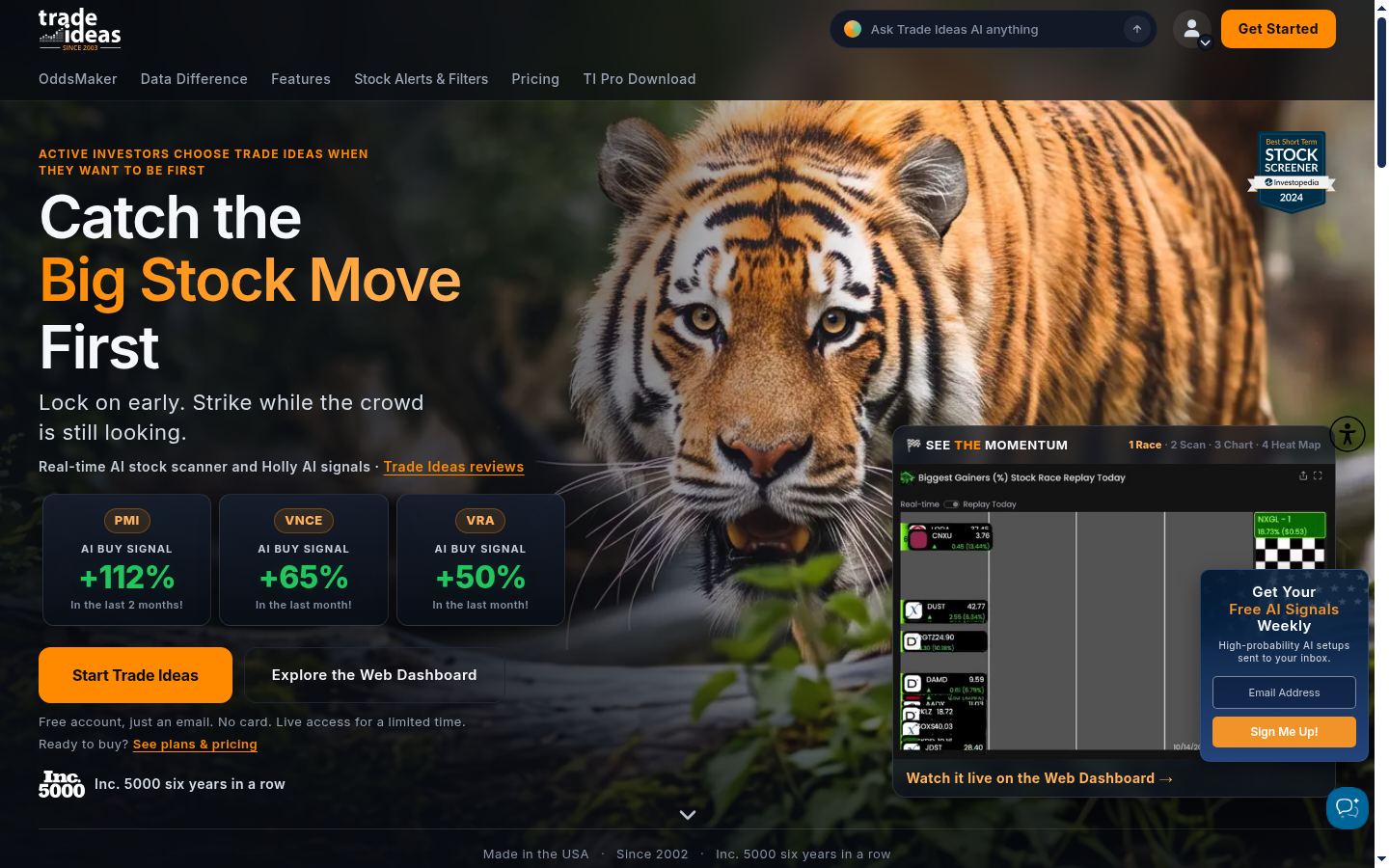 Homepage of the website, as captured