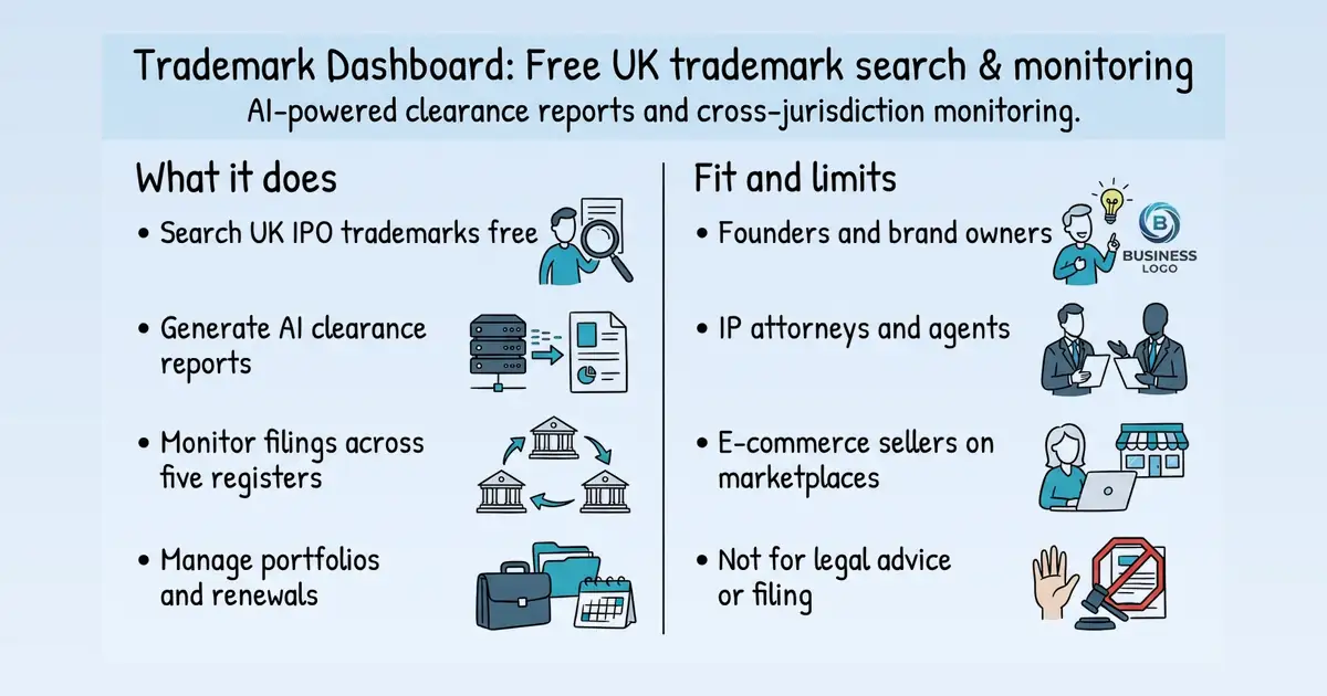 Trademark Dashboard at a glance
