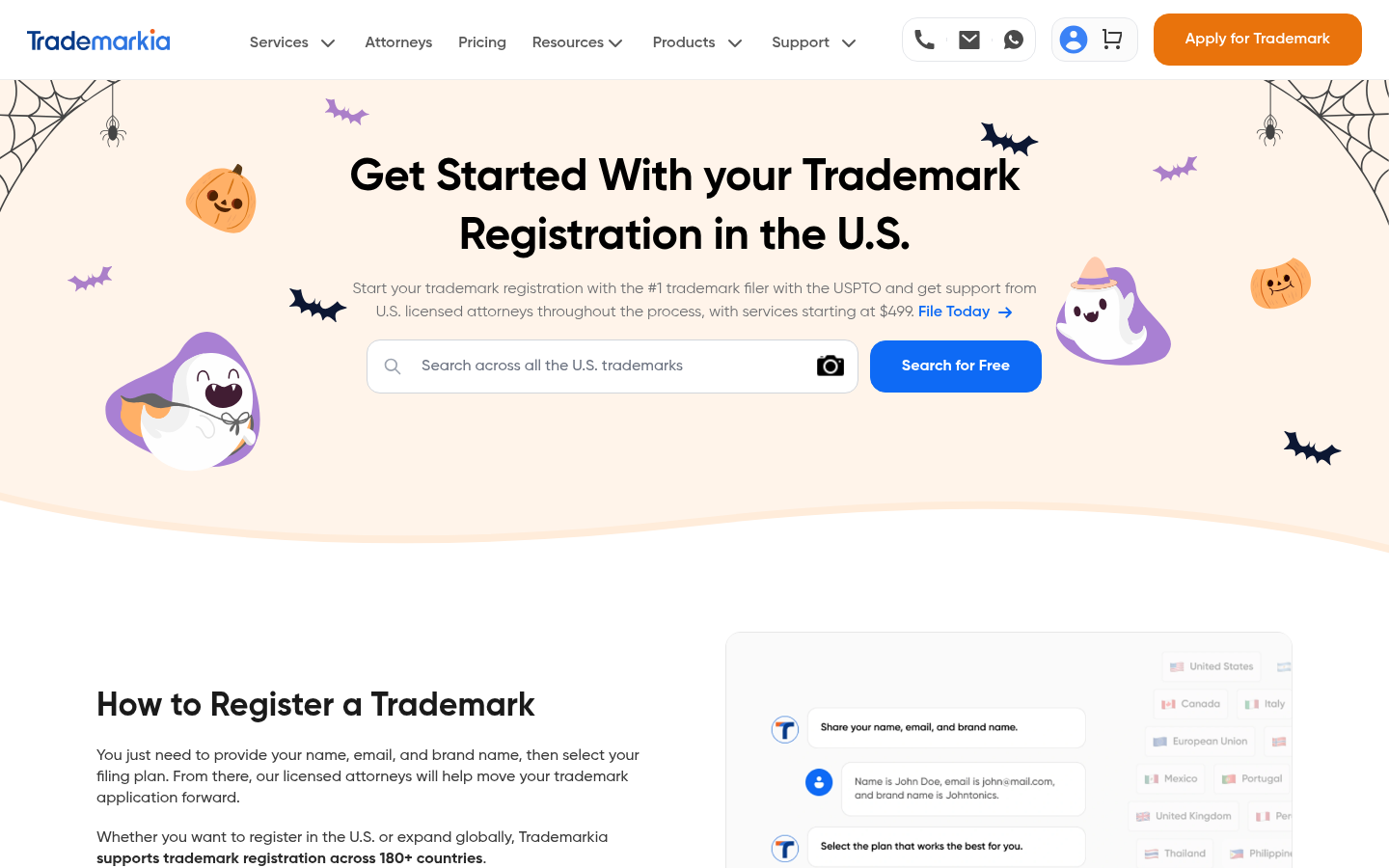 Homepage of the website, as captured