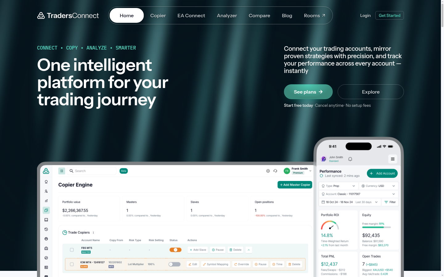 Homepage of the website, as captured