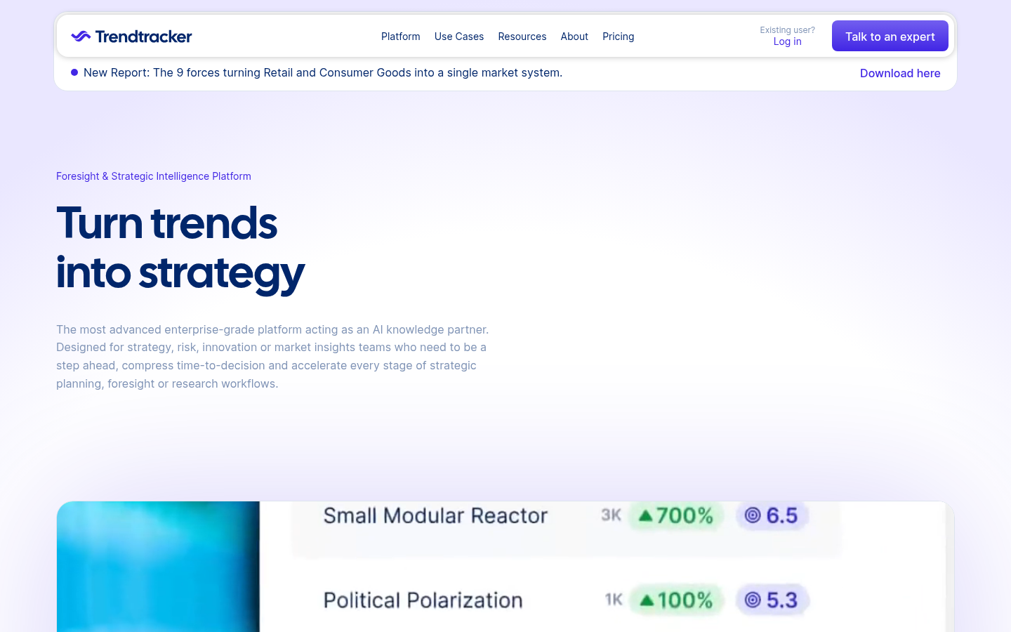 Homepage of the website, as captured