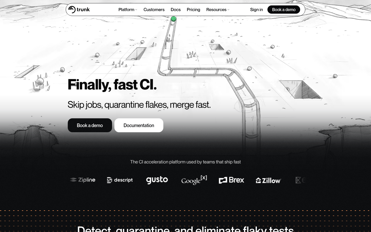 Homepage of the website, as captured
