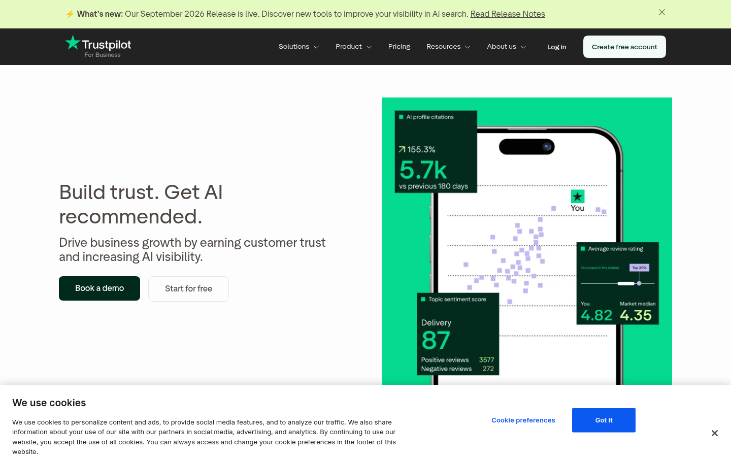 Homepage of the website, as captured