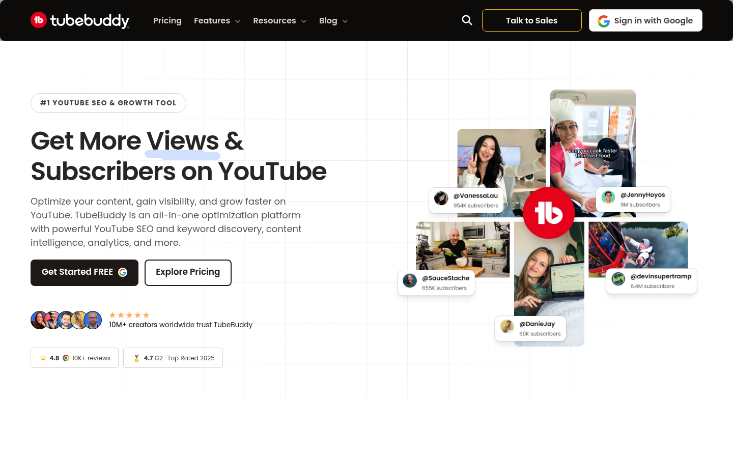 Homepage of the website, as captured