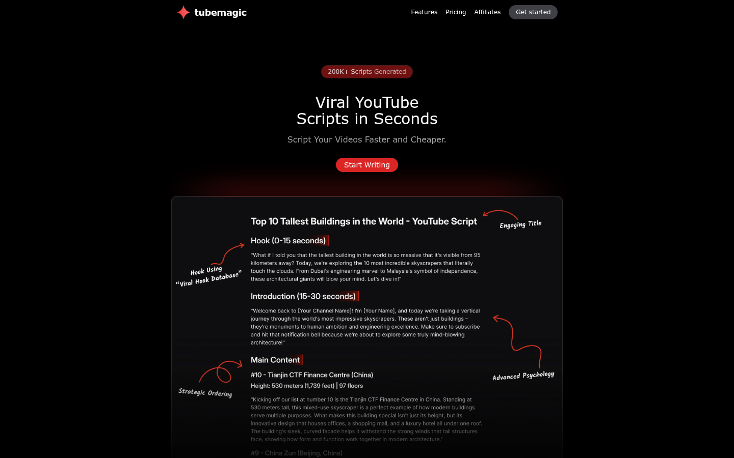 Homepage of the website, as captured