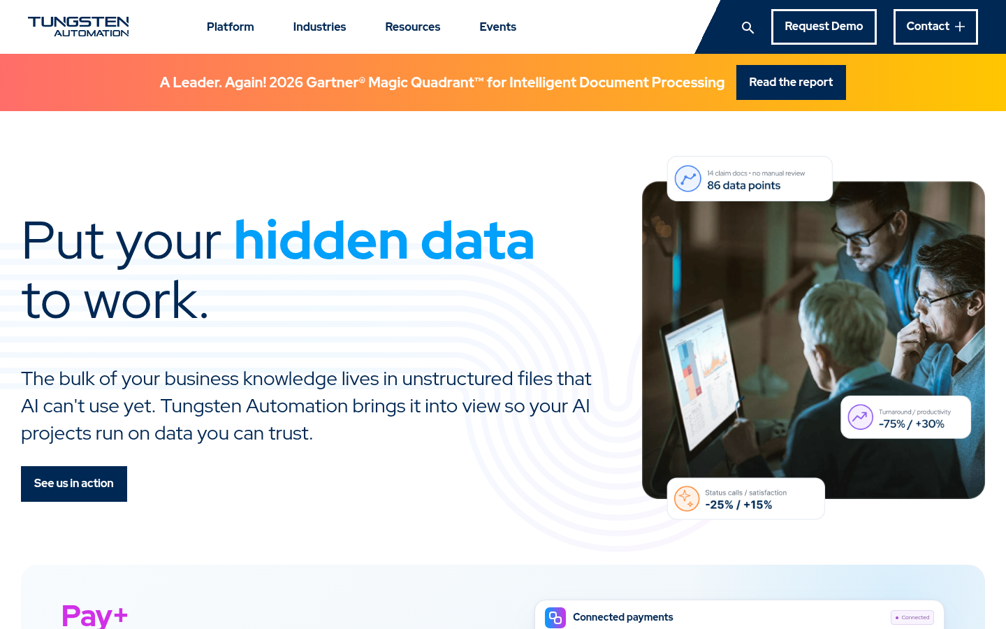Homepage of the website, as captured