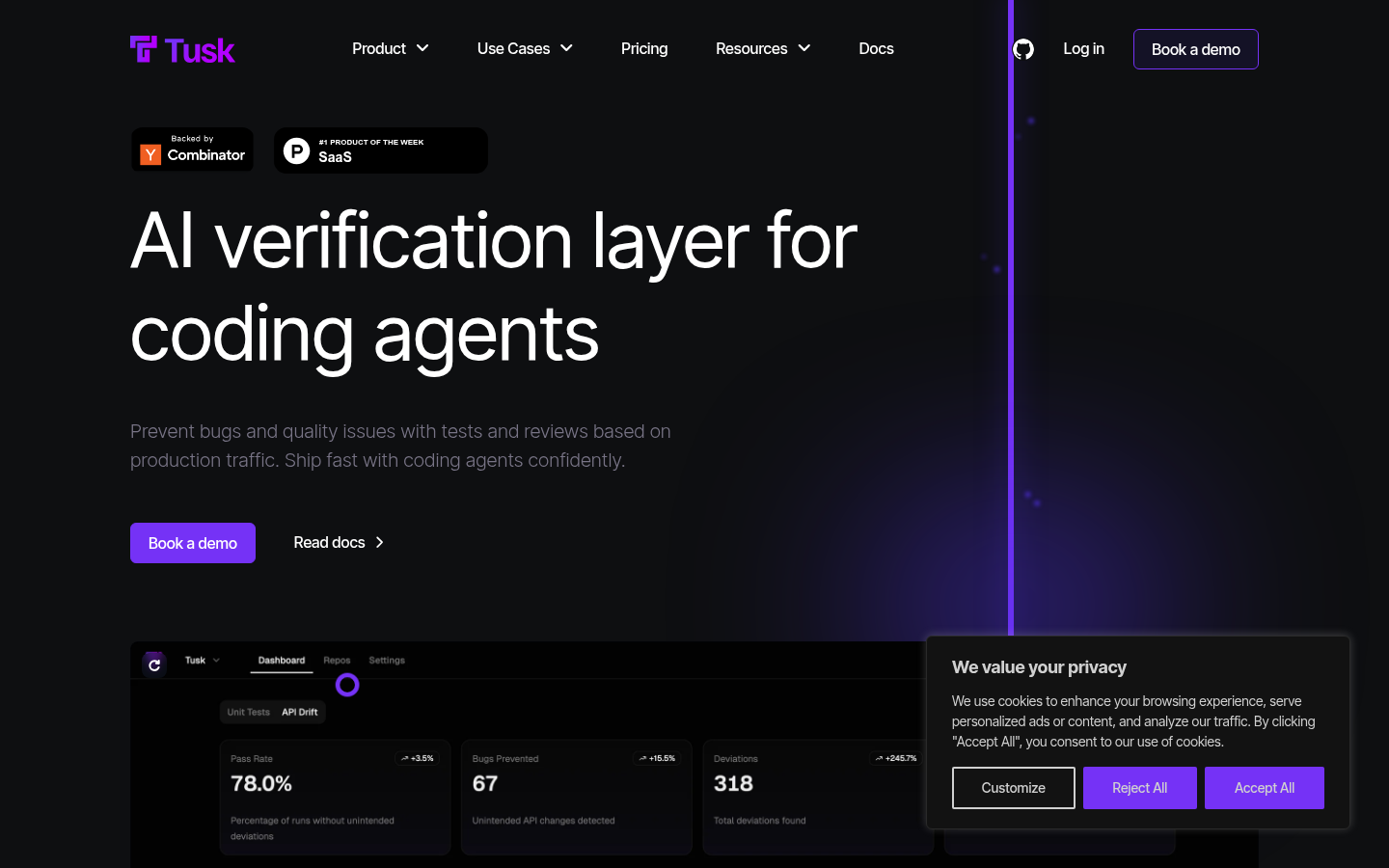 Homepage of the website, as captured
