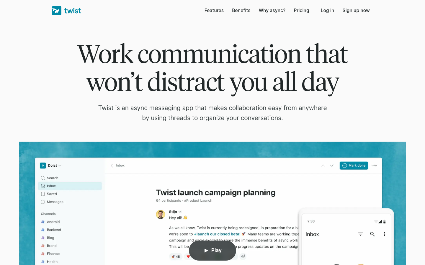 Homepage of the website, as captured