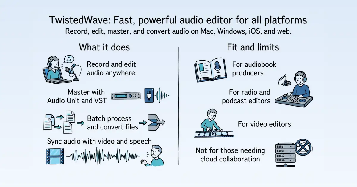 TwistedWave at a glance
