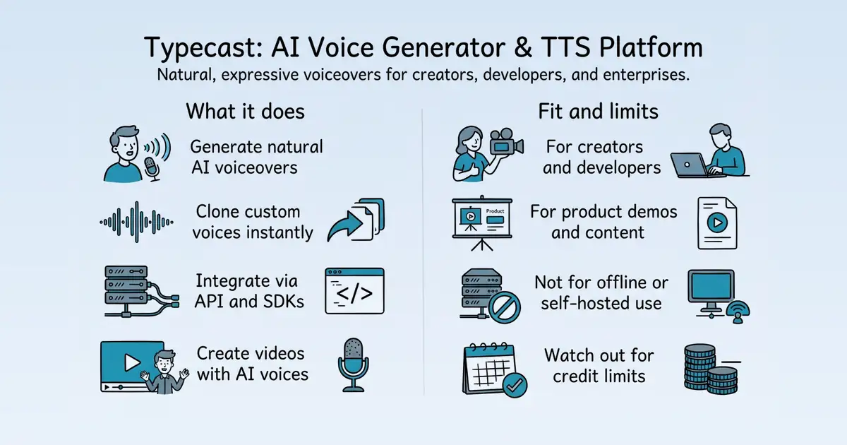Typecast at a glance
