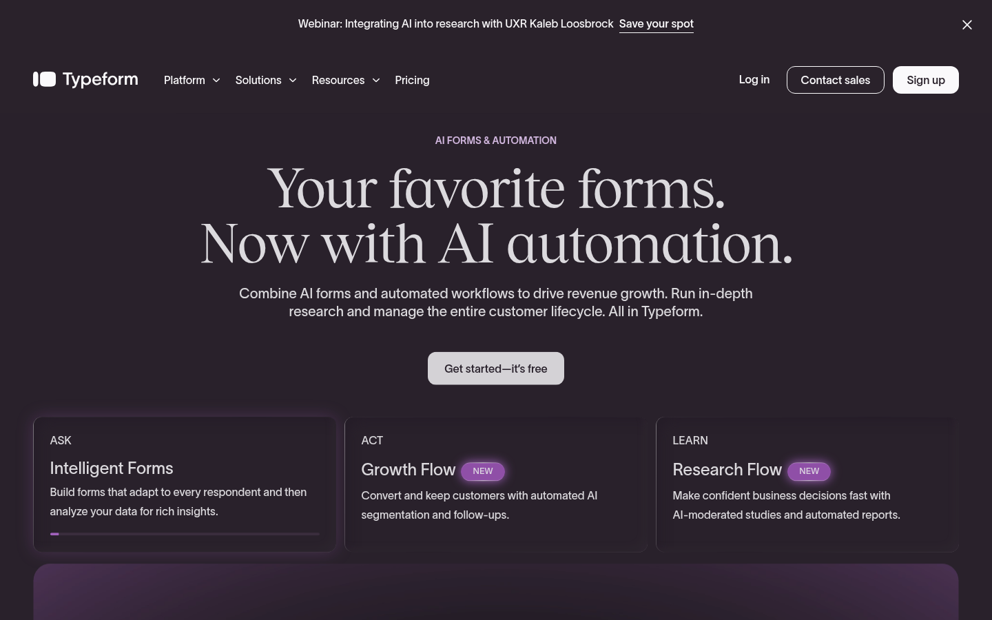 Homepage of the website, as captured