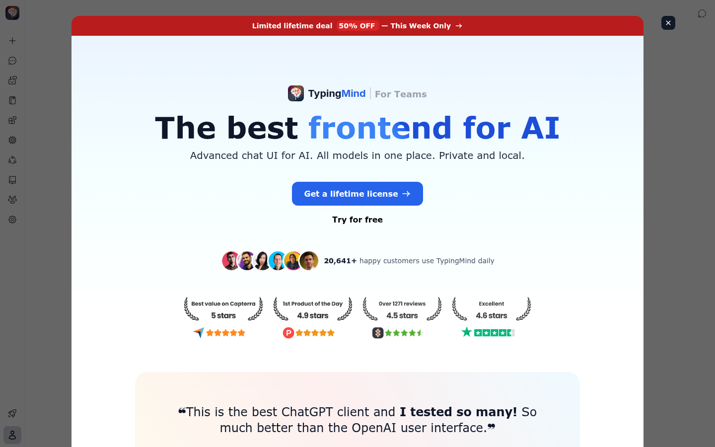Homepage of the website, as captured