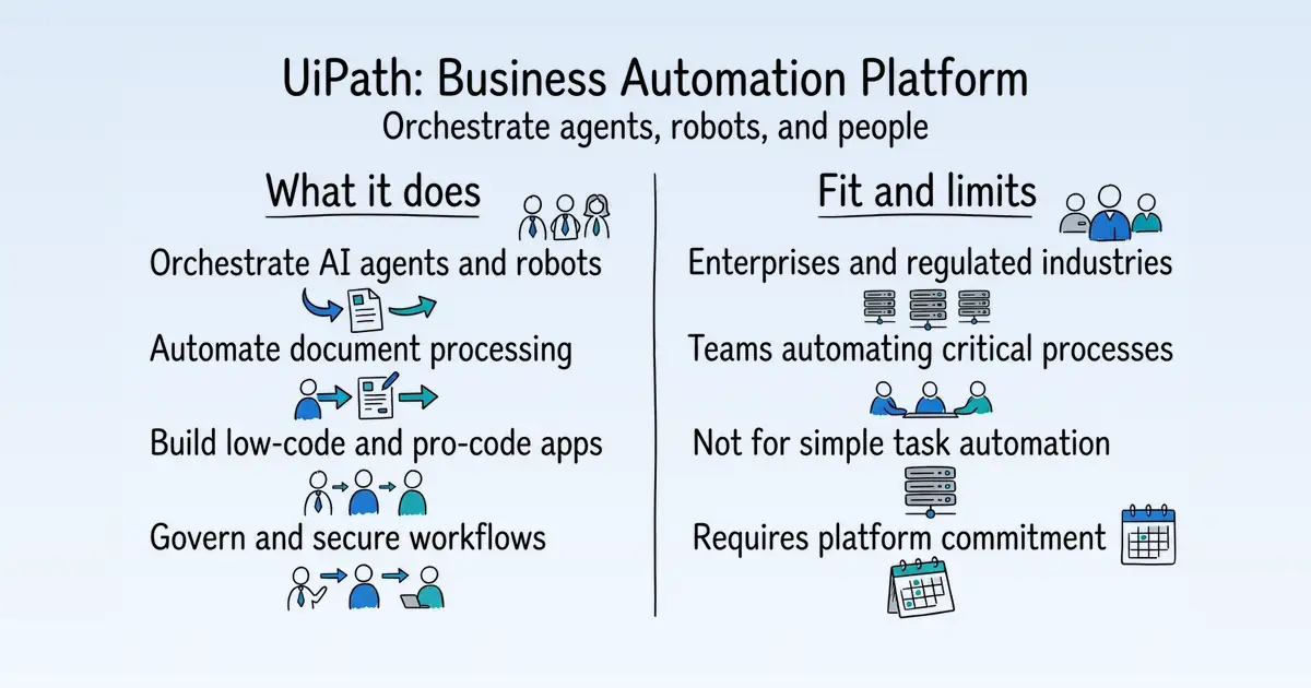 UiPath Business Automation Platform at a glance