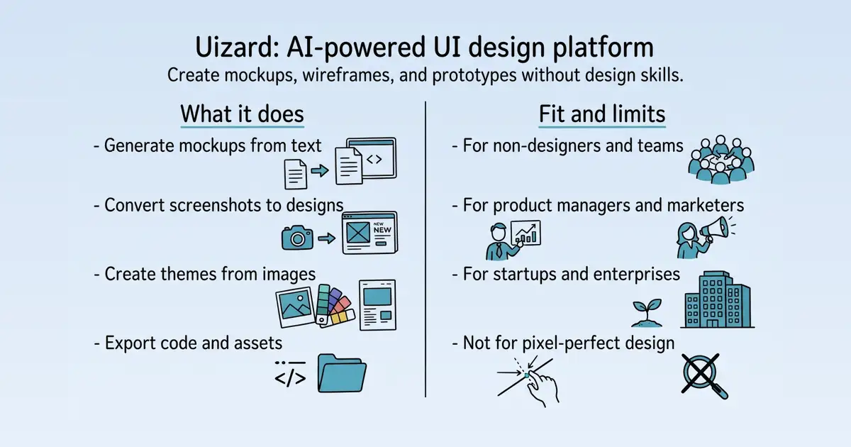 Uizard at a glance