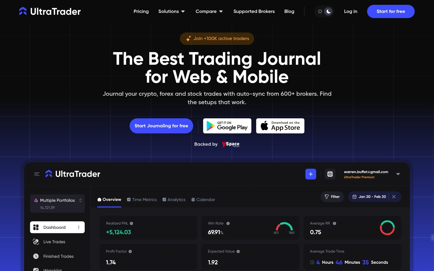 Homepage of the website, as captured