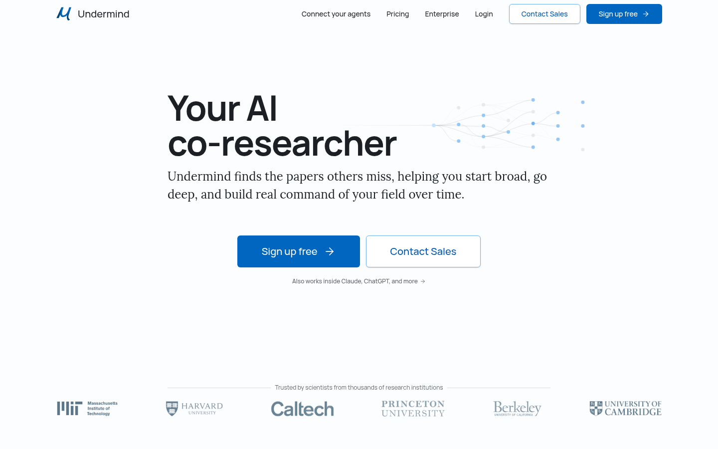 Homepage of the website, as captured