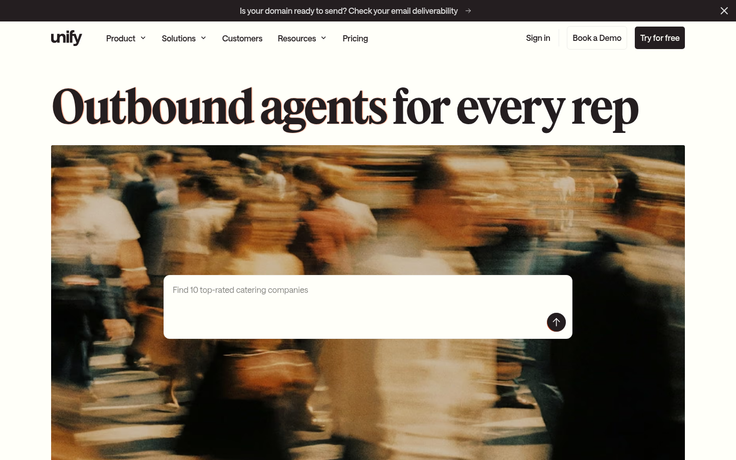 Homepage of the website, as captured