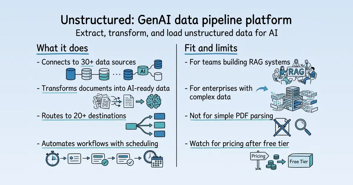 Unstructured at a glance