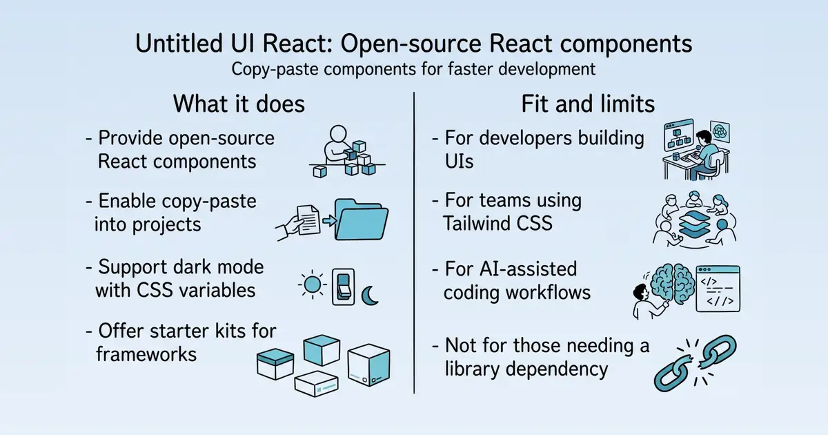 Untitled UI React at a glance