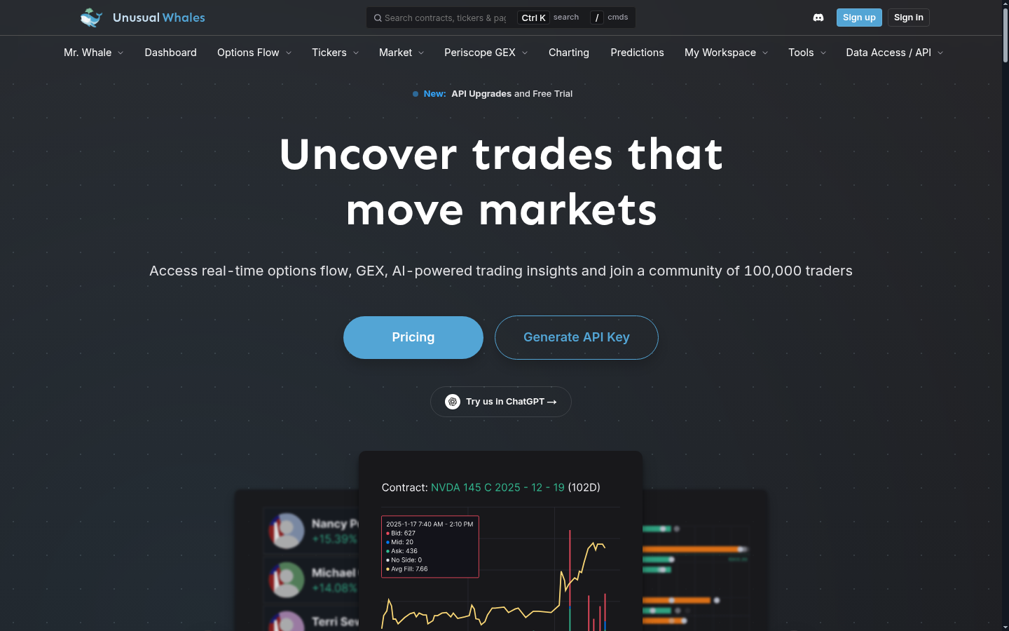 Homepage of the website, as captured