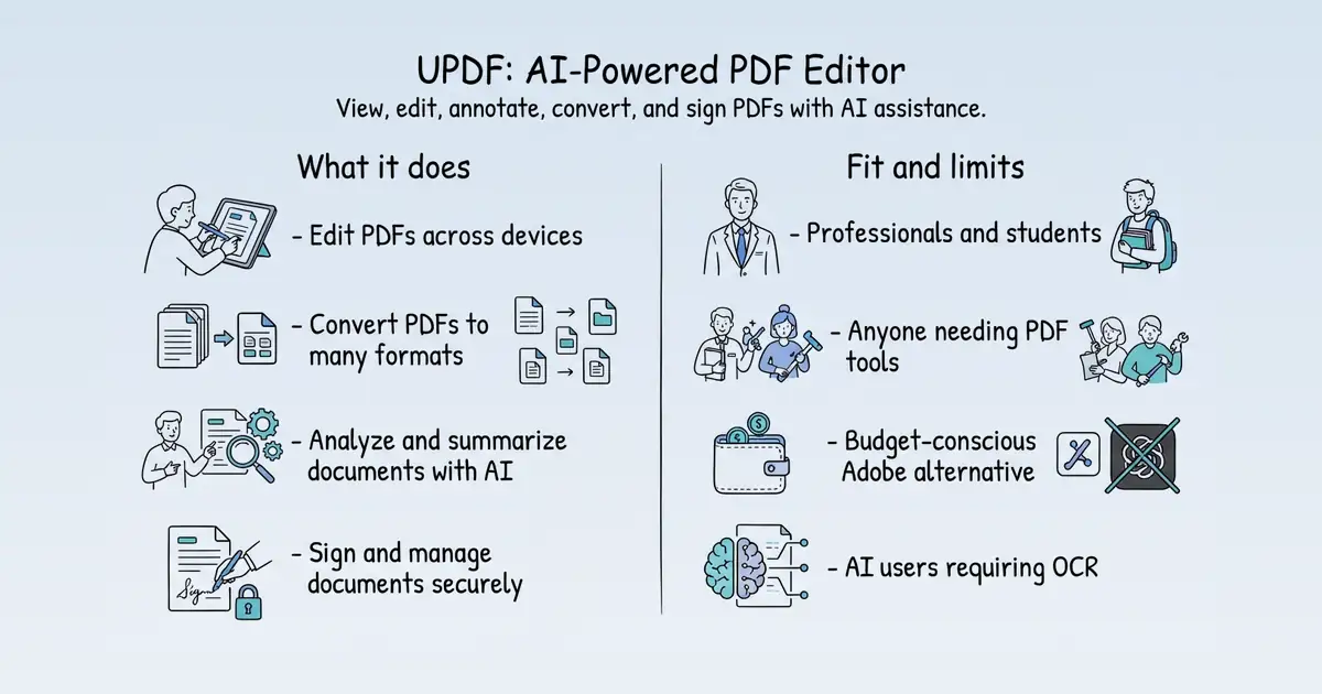 UPDF at a glance