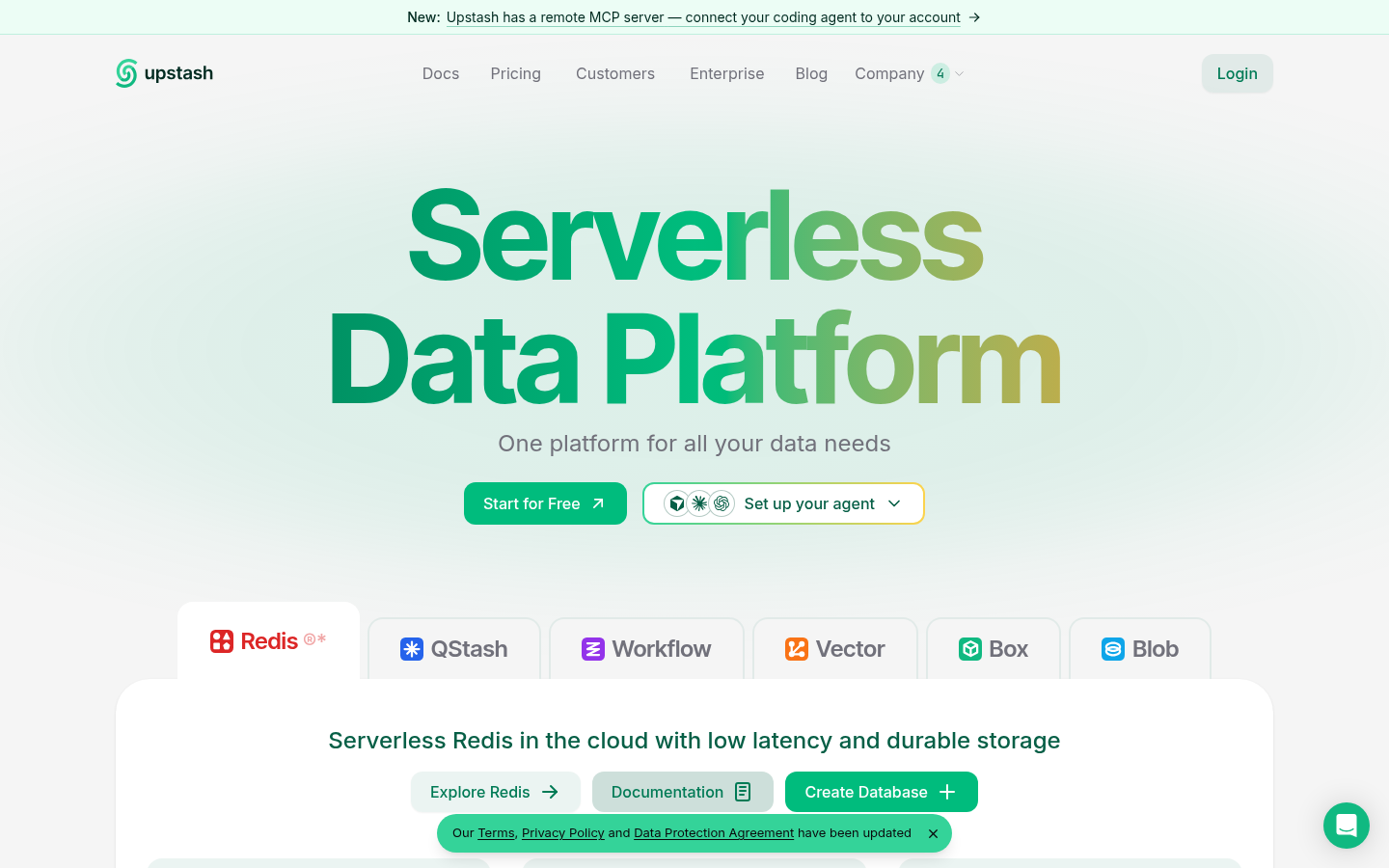 Homepage of the website, as captured