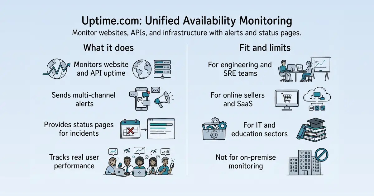 Uptime.com at a glance