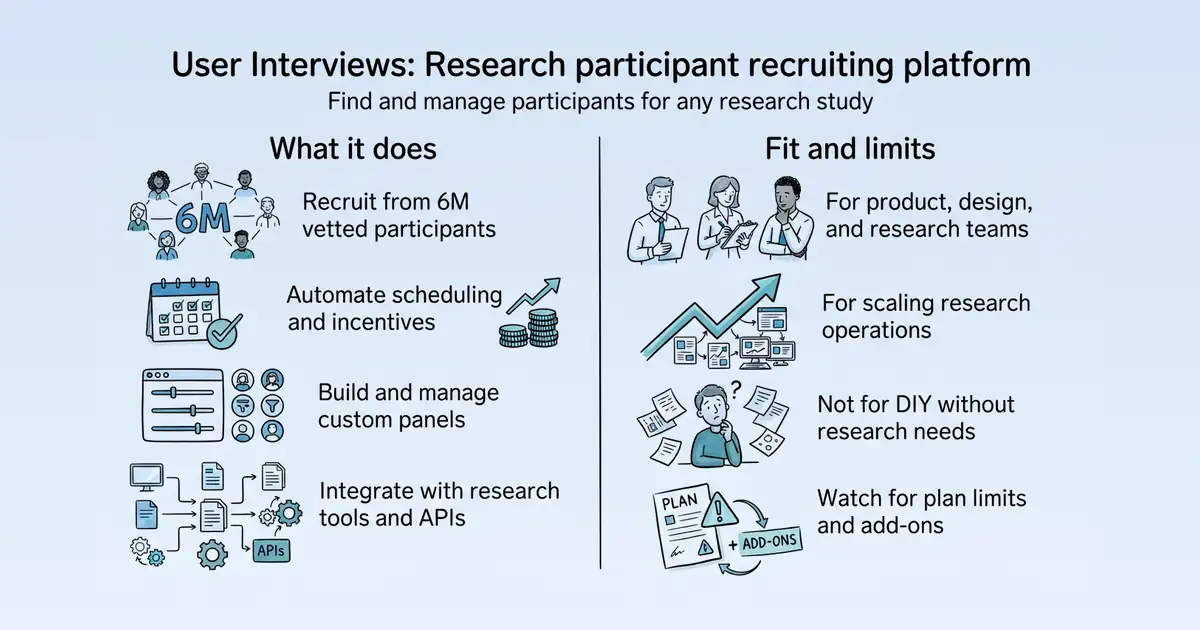 User Interviews at a glance