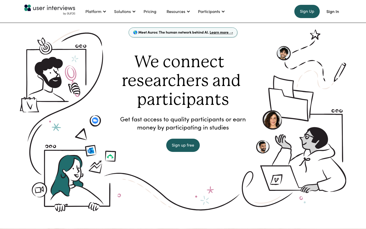 Homepage of the website, as captured