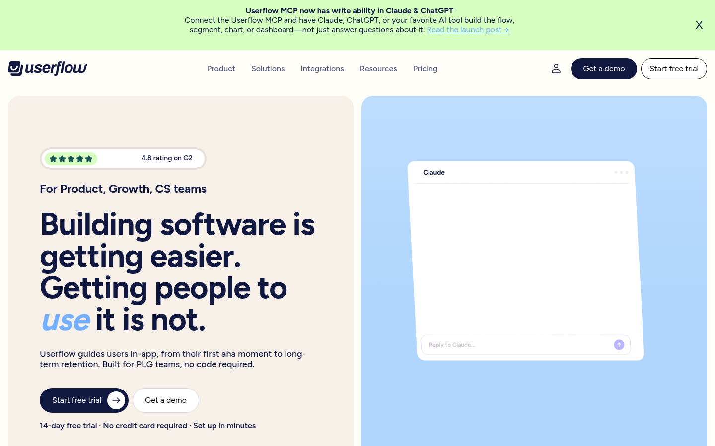 Homepage of the website, as captured