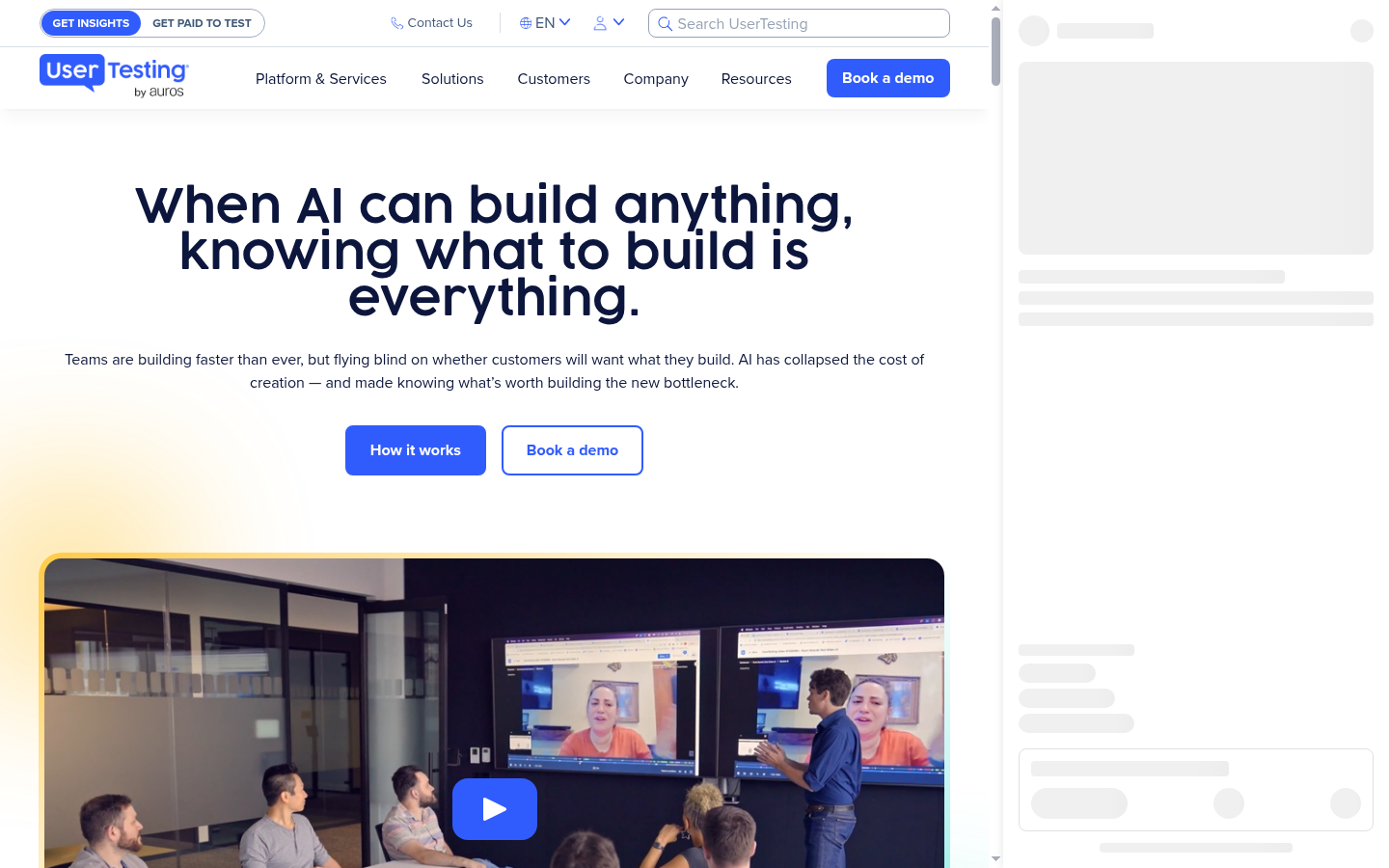 Homepage of the website, as captured