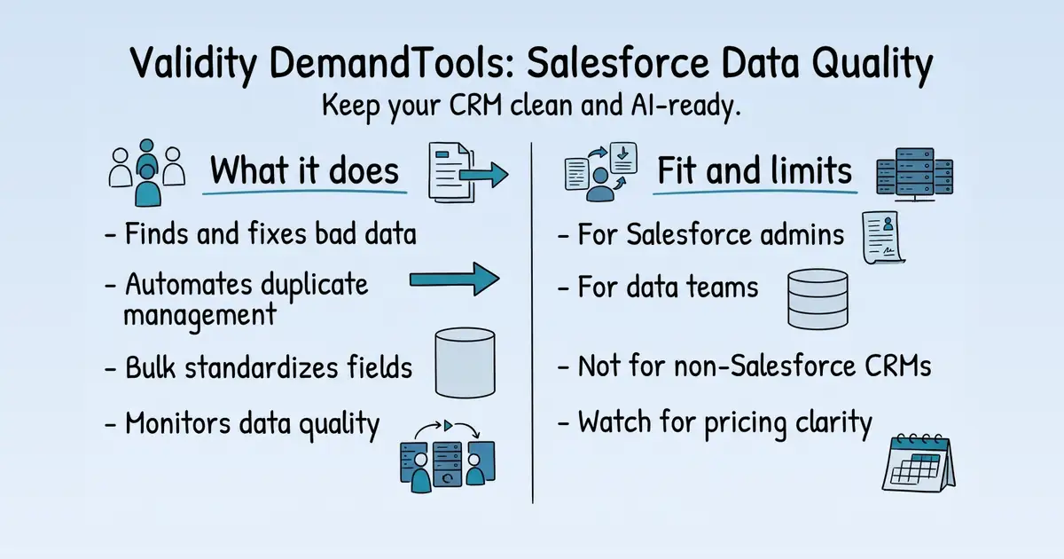 Validity DemandTools at a glance