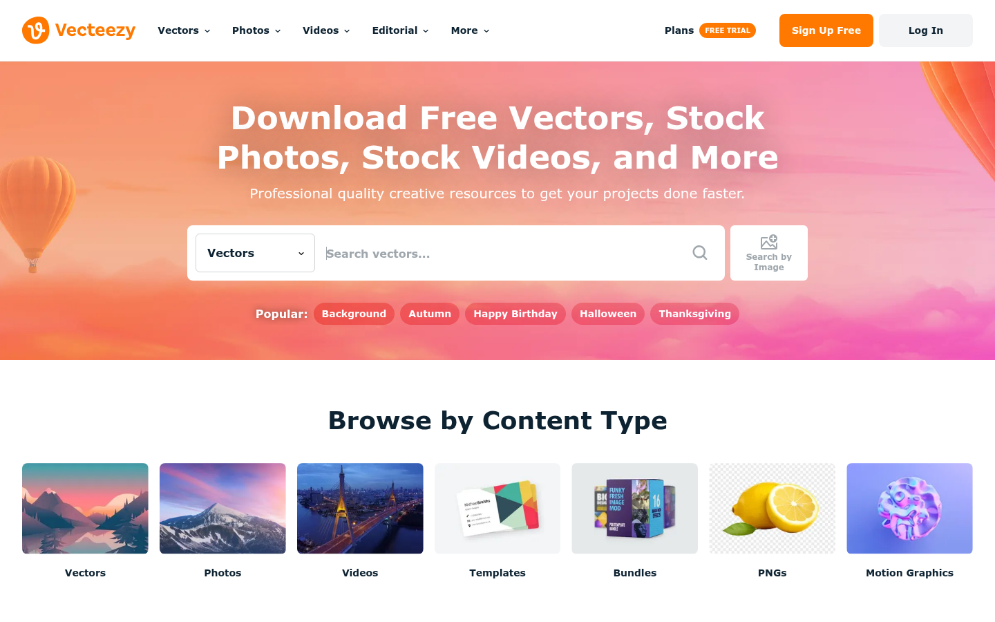Homepage of the website, as captured