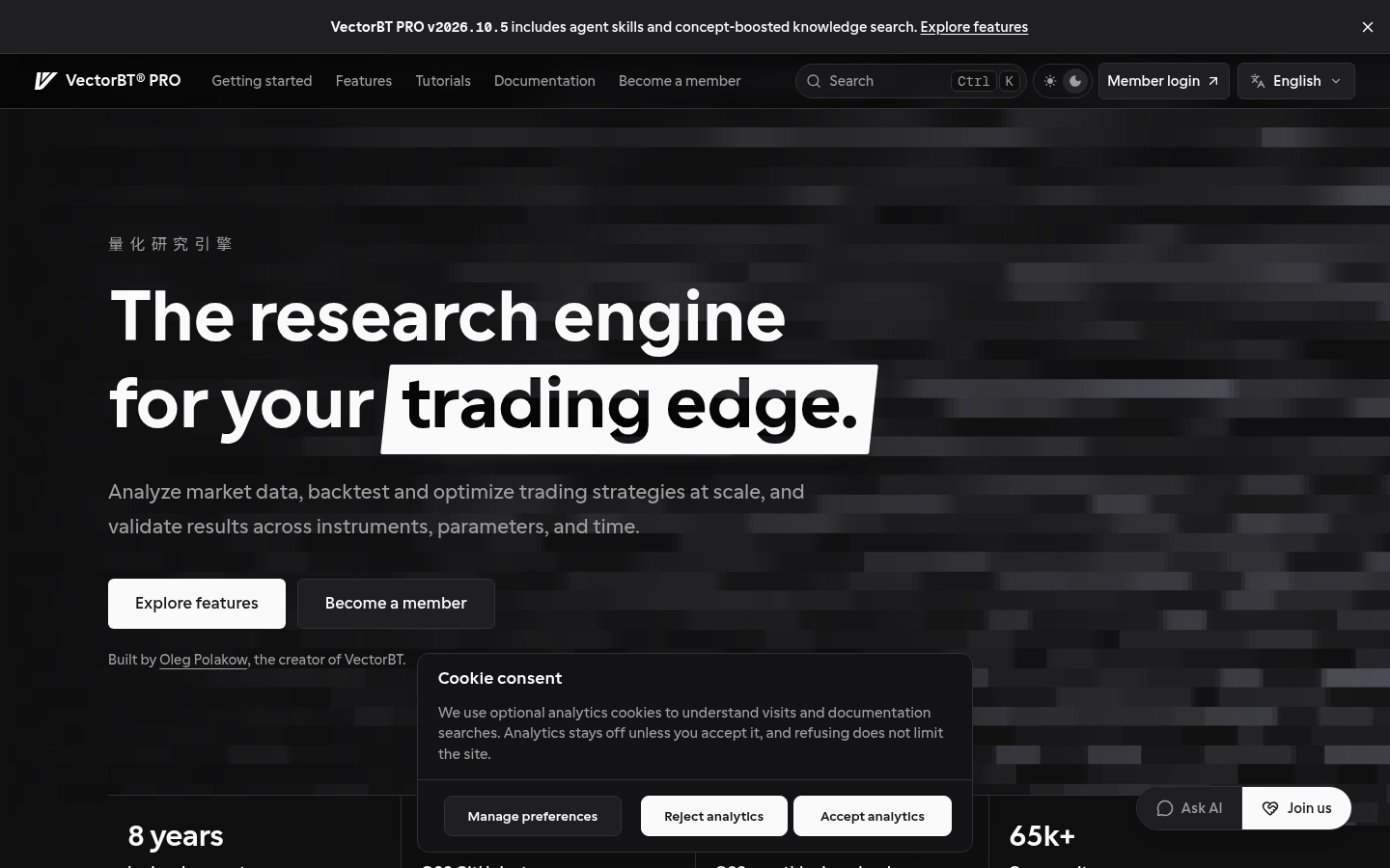 Homepage of the website, as captured