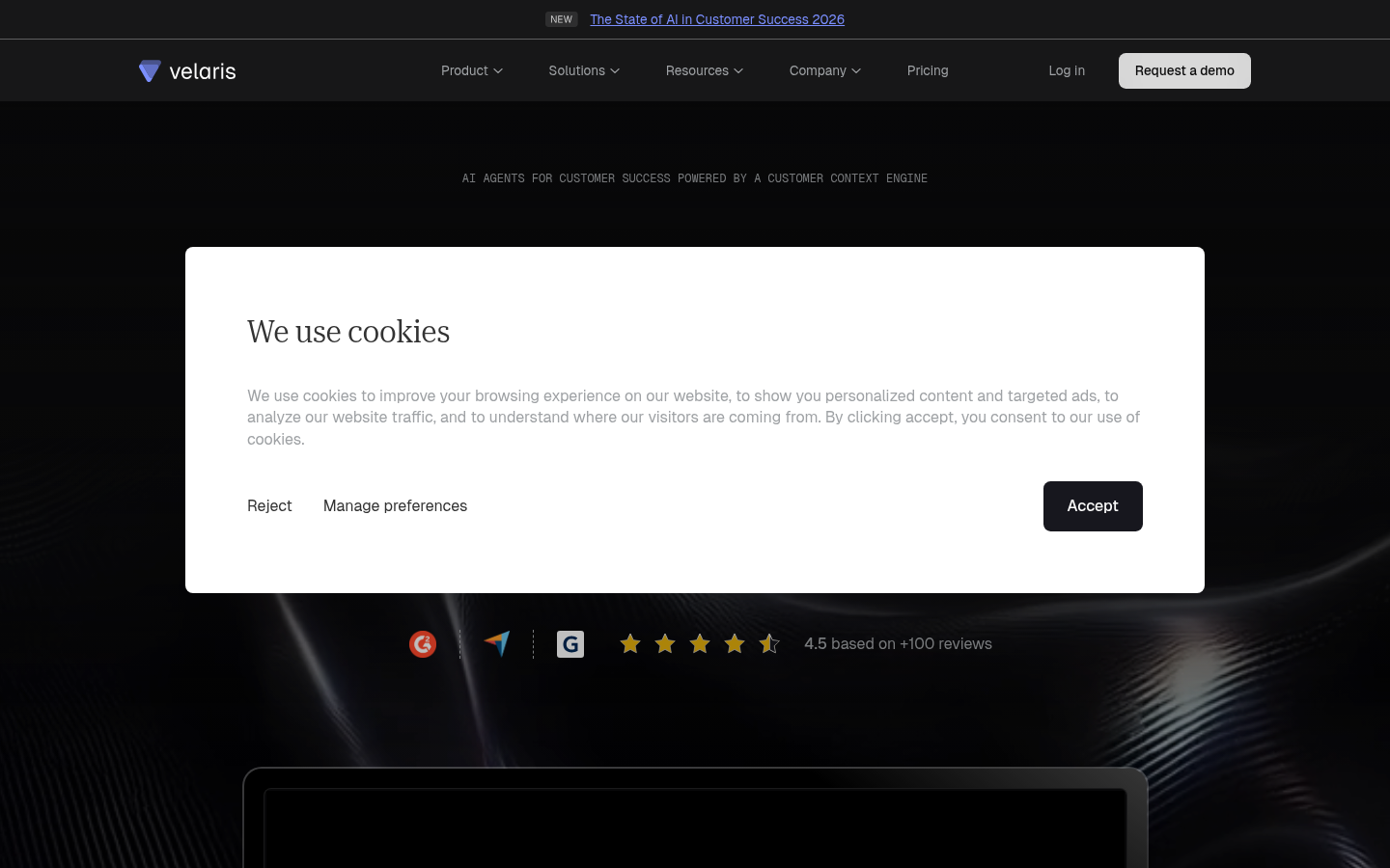 Homepage of the website, as captured
