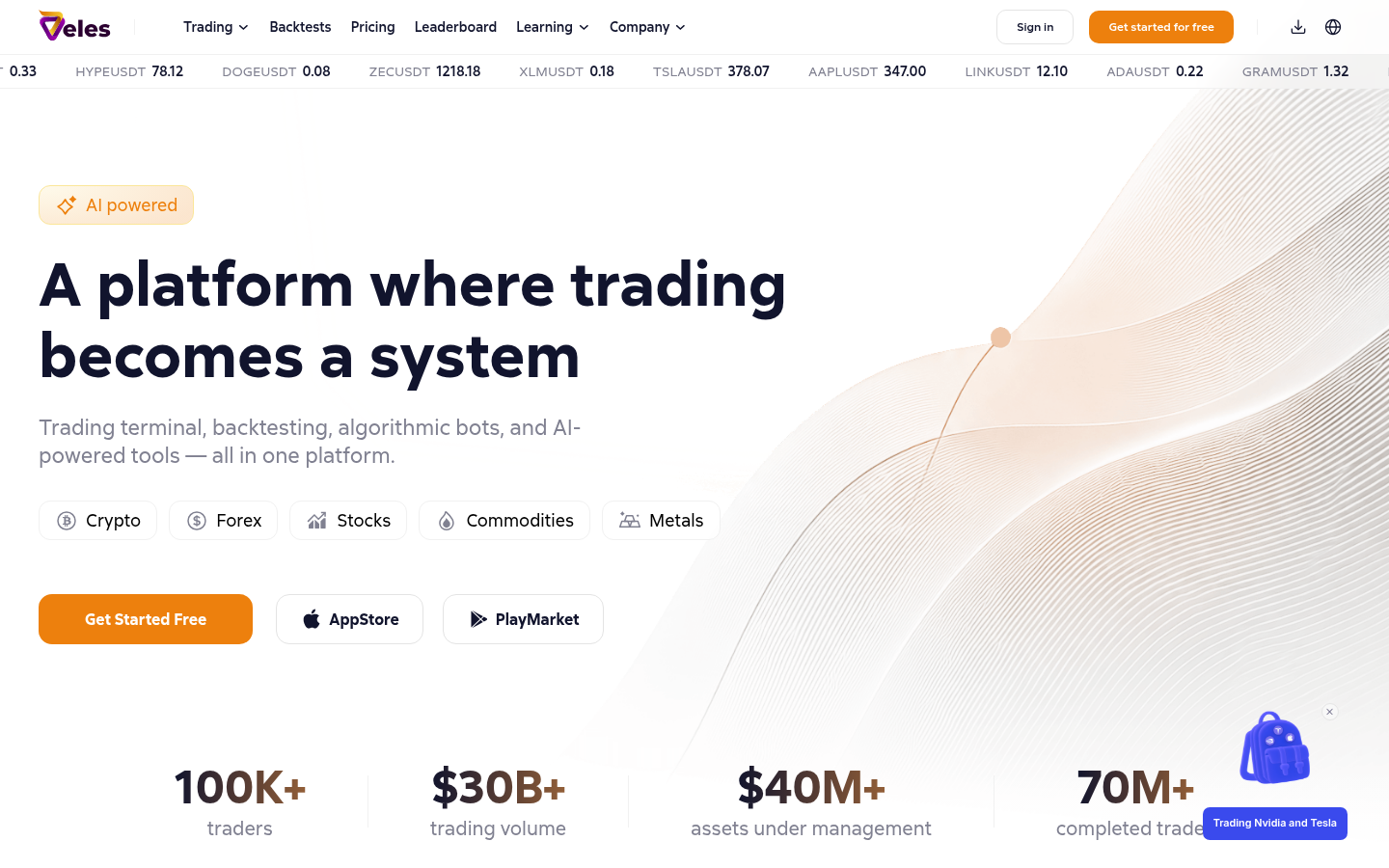 Homepage of the website, as captured
