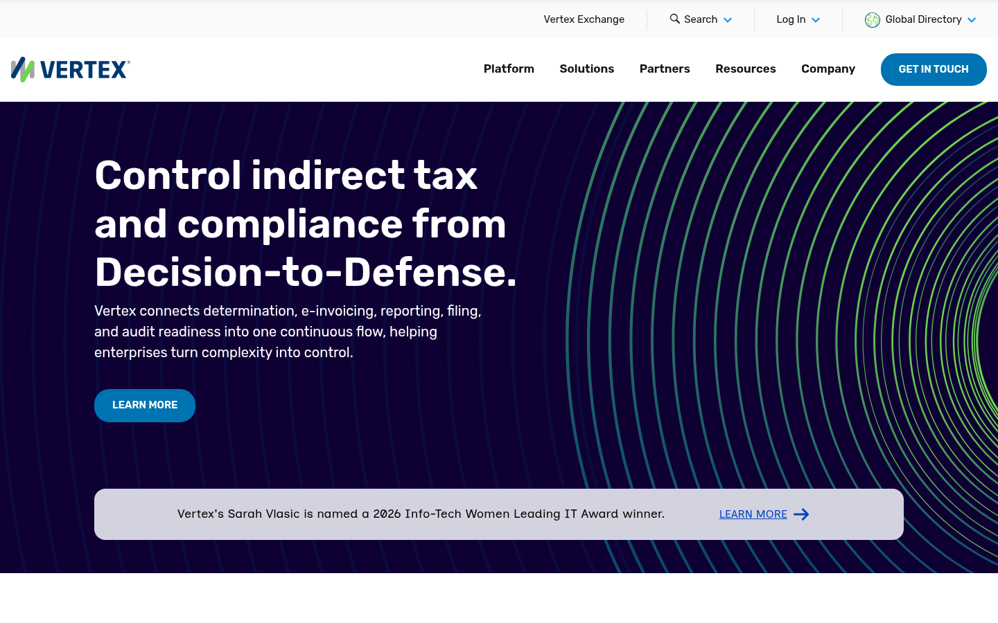 Homepage of the website, as captured